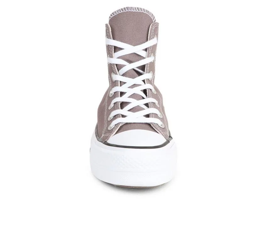 WOMEN'S CONVERSE CHUCK TAYLOR SEASONAL LIFT HI SUSTAINABLE PLATFORM SNEAKERS KBZLS - Image 4